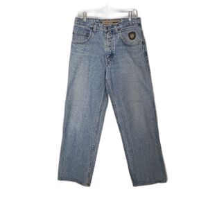 VINTAGE 90'S LEVIS Silver Tab Light Wash Denim Straight Leg Jeans Mens Size W33